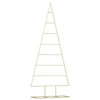 Albero di Natale in metallo con supporto-Decorazioni natalizie Oro 180 cm 786730