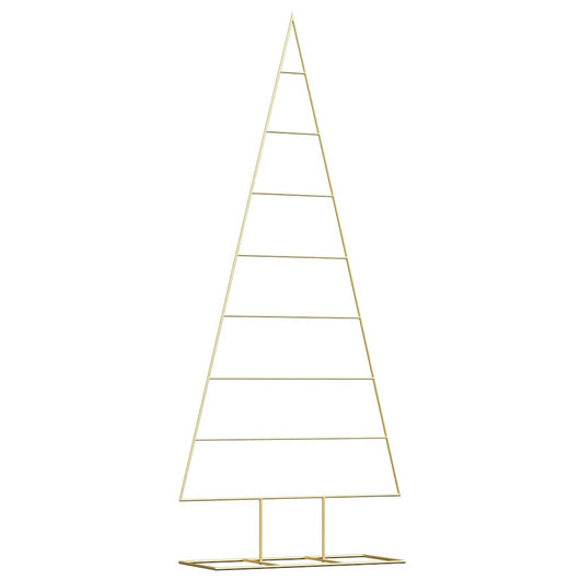 Albero di Natale in metallo con supporto-Decorazioni natalizie Oro 180 cm 786730