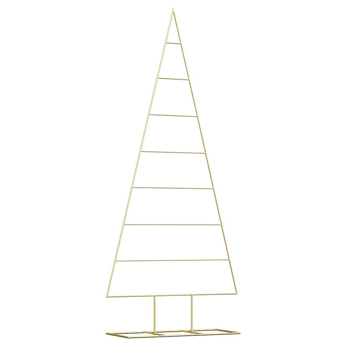 Albero di Natale in metallo con supporto Oro 180 cm 42019167