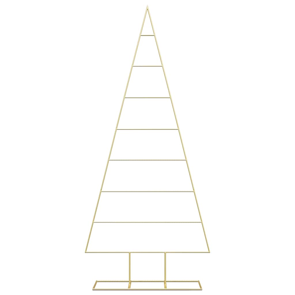 Albero di Natale in metallo con supporto-Decorazioni natalizie Oro 180 cm 786730