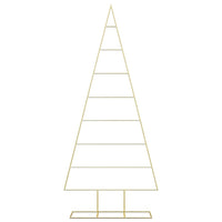 Albero di Natale in metallo con supporto-Decorazioni natalizie Oro 180 cm 786730