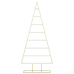 Albero di Natale in metallo con supporto-Decorazioni natalizie Oro 180 cm 786730