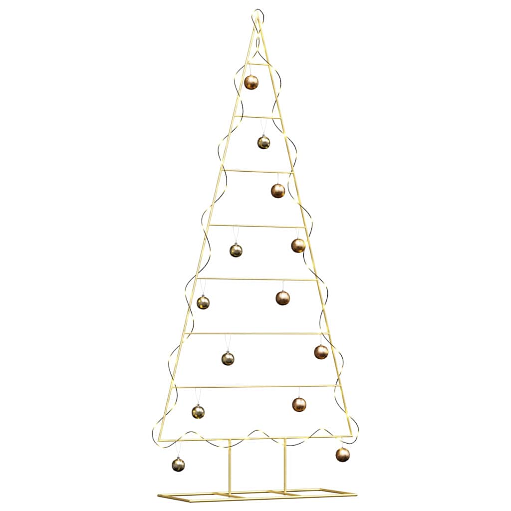 Albero di Natale in metallo con supporto Oro 180 cm 42019167
