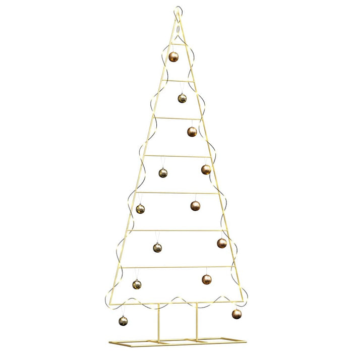 Albero di Natale in metallo con supporto Oro 180 cm 42019167