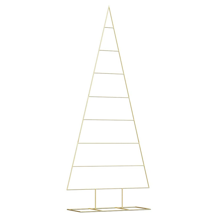 Albero di Natale in metallo con supporto Oro 210 cm 42019168