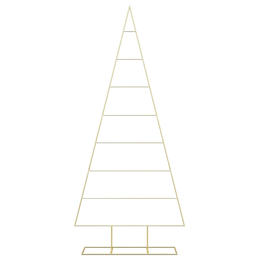 Albero di Natale in metallo con supporto Oro 210 cm 42019168