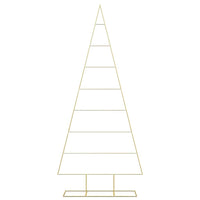 Albero di Natale in metallo con supporto Oro 210 cm 42019168