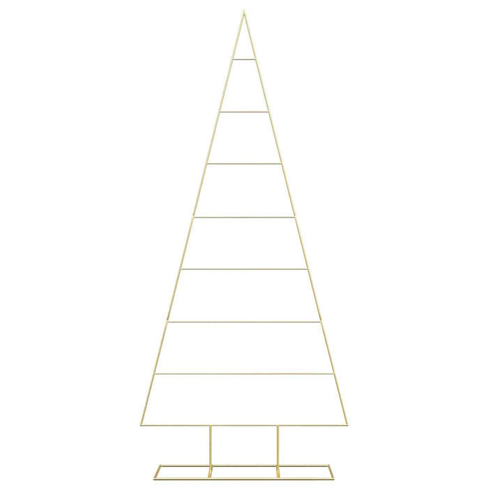 Albero di Natale in metallo con supporto Oro 210 cm 42019168