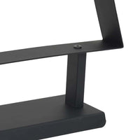 Albero di Natale in metallo con supporto-Decorazioni natalizie Nero 60 cm Acciaio 891576