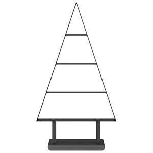 Albero di Natale in metallo con supporto Nero 60 cm Acciaio 42019169