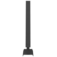 Albero di Natale in metallo con supporto Nero 60 cm Acciaio 42019169