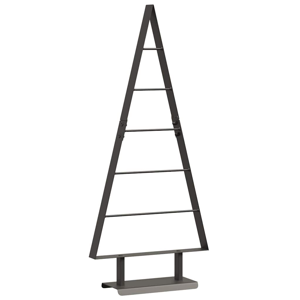 Albero di Natale in metallo con supporto Nero 90 cm Acciaio 42019170