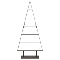 Albero di Natale in metallo con supporto Nero 90 cm Acciaio 42019170
