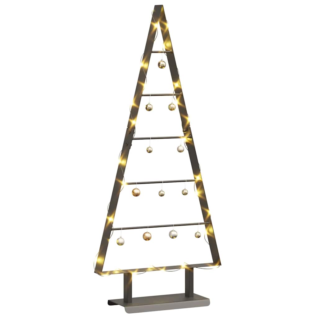 Albero di Natale in metallo con supporto Nero 90 cm Acciaio 42019170