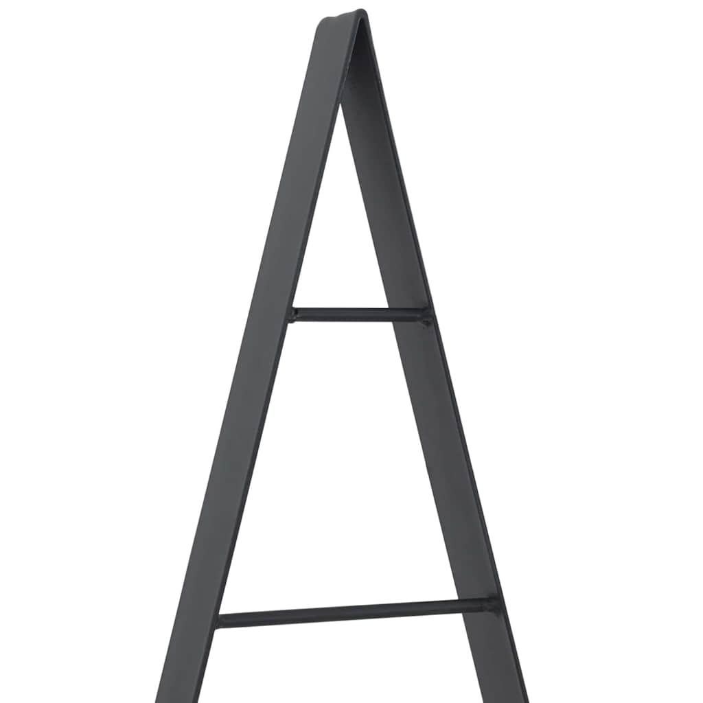 Albero di Natale in metallo con supporto Nero 125 cm Acciaio 42019171