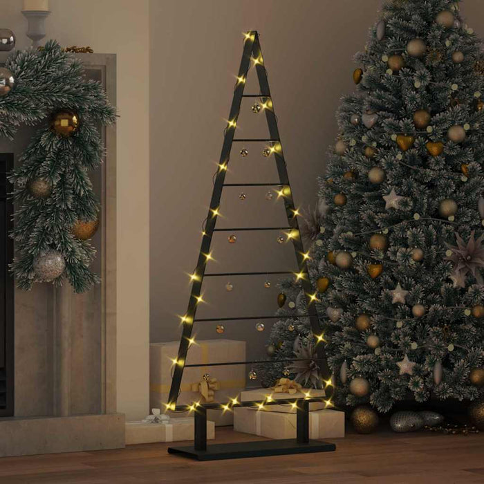 Albero di Natale in metallo con supporto Nero 125 cm Acciaio 42019171