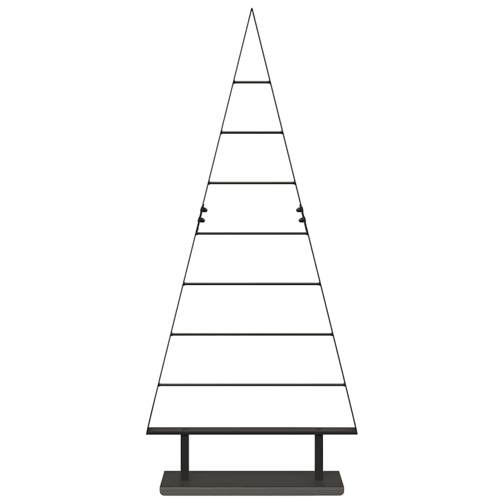 Albero di Natale in metallo con supporto Nero 125 cm Acciaio 42019171