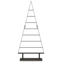 Albero di Natale in metallo con supporto Nero 125 cm Acciaio 42019171
