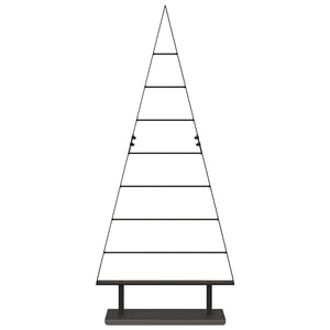 Albero di Natale in metallo con supporto Nero 125 cm Acciaio 42019171