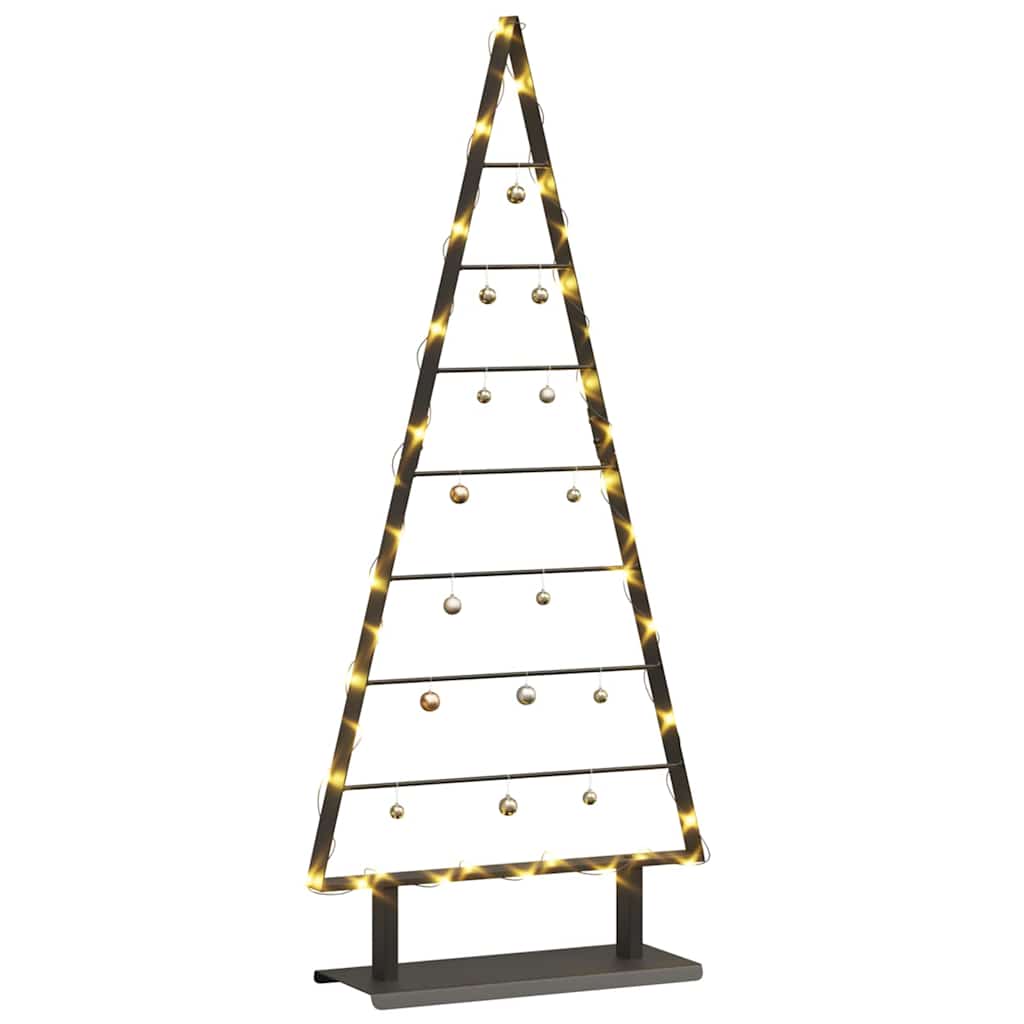 Albero di Natale in metallo con supporto Nero 125 cm Acciaio 42019171