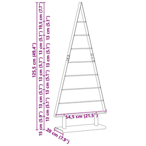 Albero di Natale in metallo con supporto Nero 125 cm Acciaio 42019171