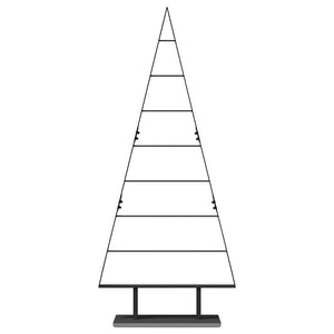 Albero di Natale in metallo con supporto Nero 150 cm Acciaio 42019172