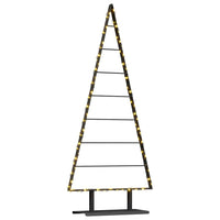 Albero di Natale in metallo con supporto Nero 150 cm Acciaio 42019172