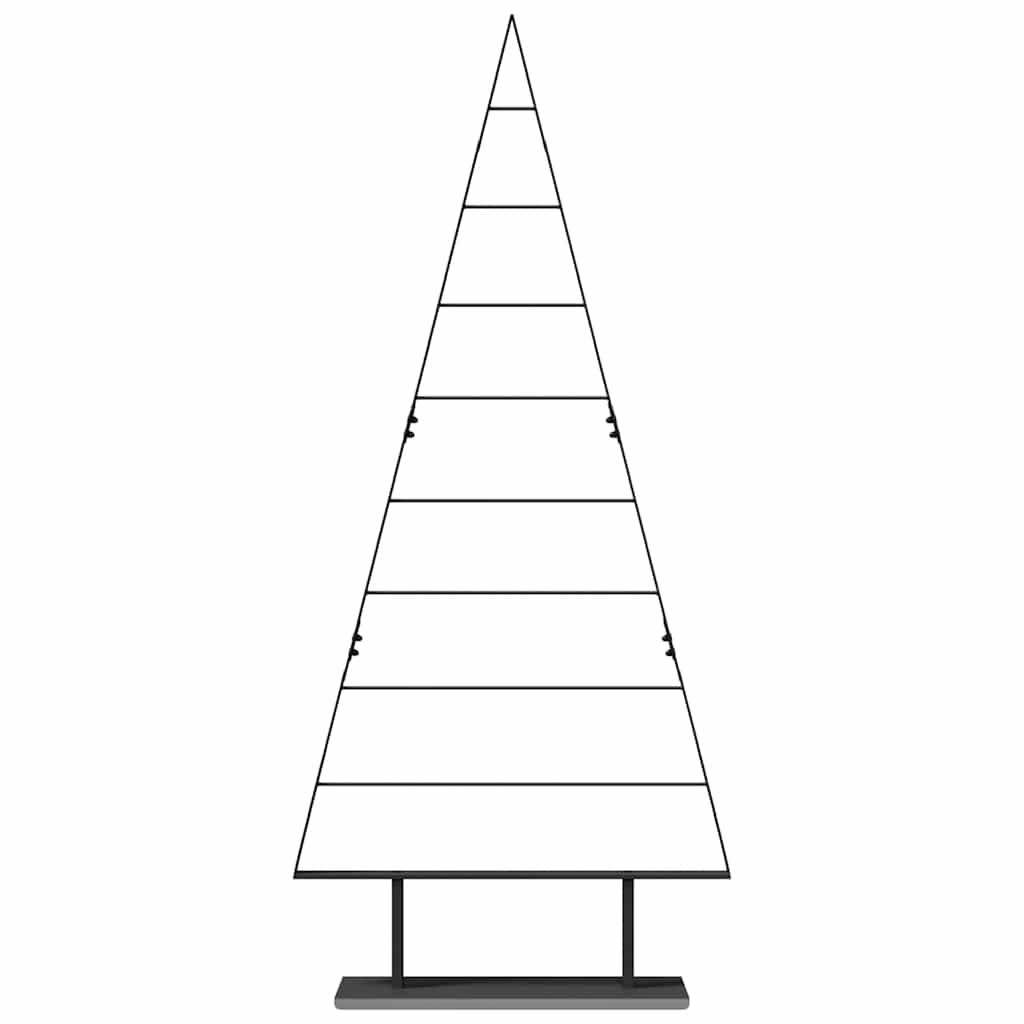 Albero di Natale in metallo con supporto Nero 180 cm Acciaio 42019173