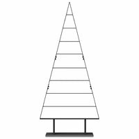 Albero di Natale in metallo con supporto Nero 180 cm Acciaio 42019173