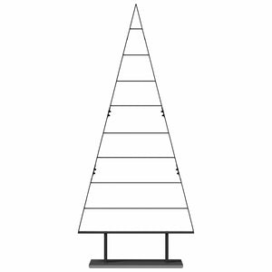 Albero di Natale in metallo con supporto Nero 180 cm Acciaio 42019173