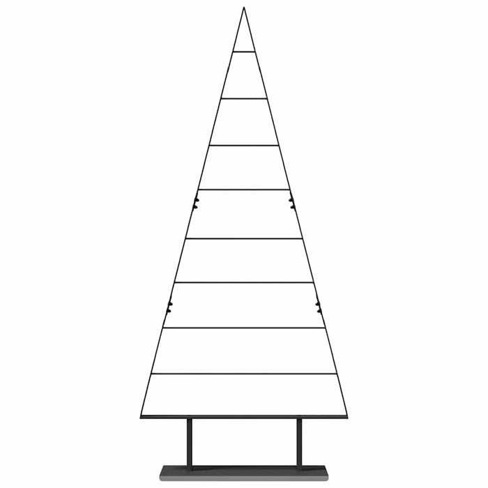 Albero di Natale in metallo con supporto Nero 180 cm Acciaio 42019173