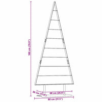 Albero di Natale in metallo con supporto Nero 180 cm Acciaio 42019173