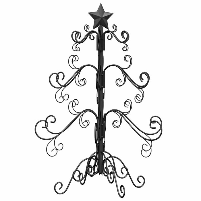 Albero di Natale in metallo con supporto Nero 60 cm 42019177