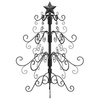 Albero di Natale in metallo con supporto Nero 60 cm 42019177