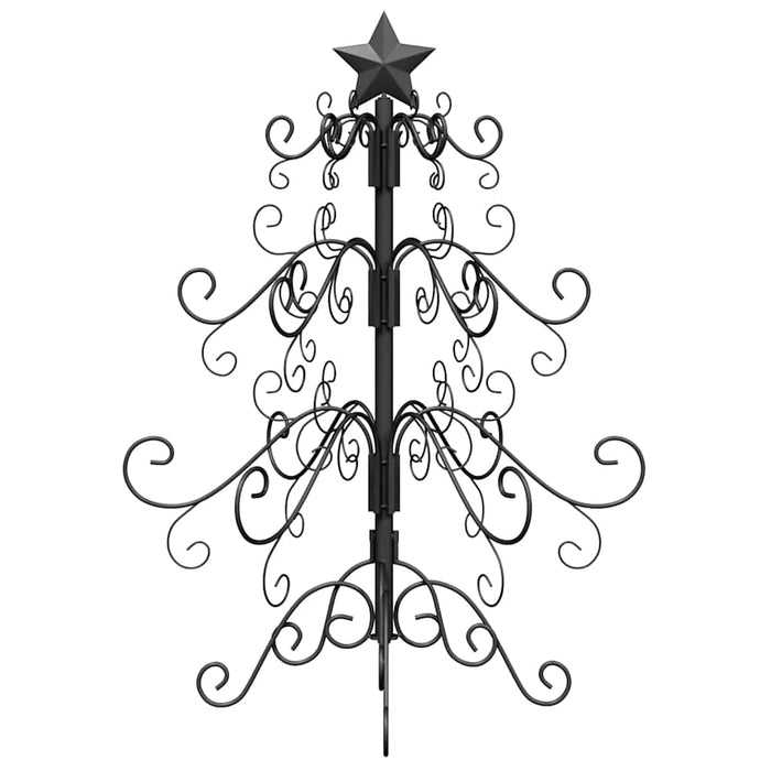 Albero di Natale in metallo con supporto Nero 60 cm 42019177