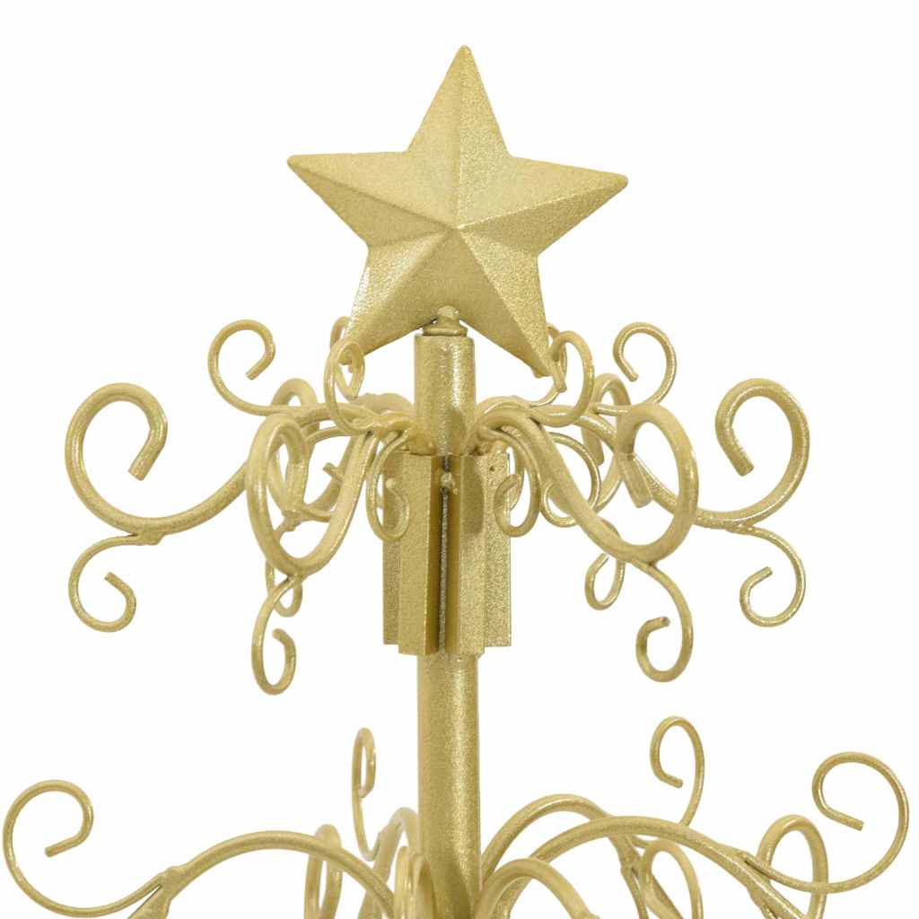 Albero di Natale in metallo con supporto Oro 60 cm 42019181