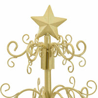 Albero di Natale in metallo con supporto Oro 60 cm 42019181
