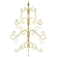 Albero di Natale in metallo con supporto Oro 60 cm 42019181