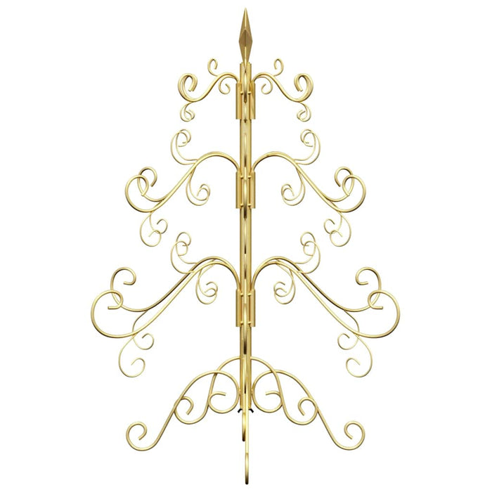 Albero di Natale in metallo con supporto Oro 60 cm 42019181