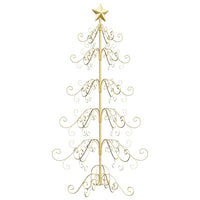Albero di Natale in metallo con supporto Oro 150 cm 42019183