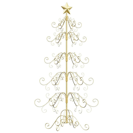Albero di Natale in metallo con supporto Oro 150 cm 42019183