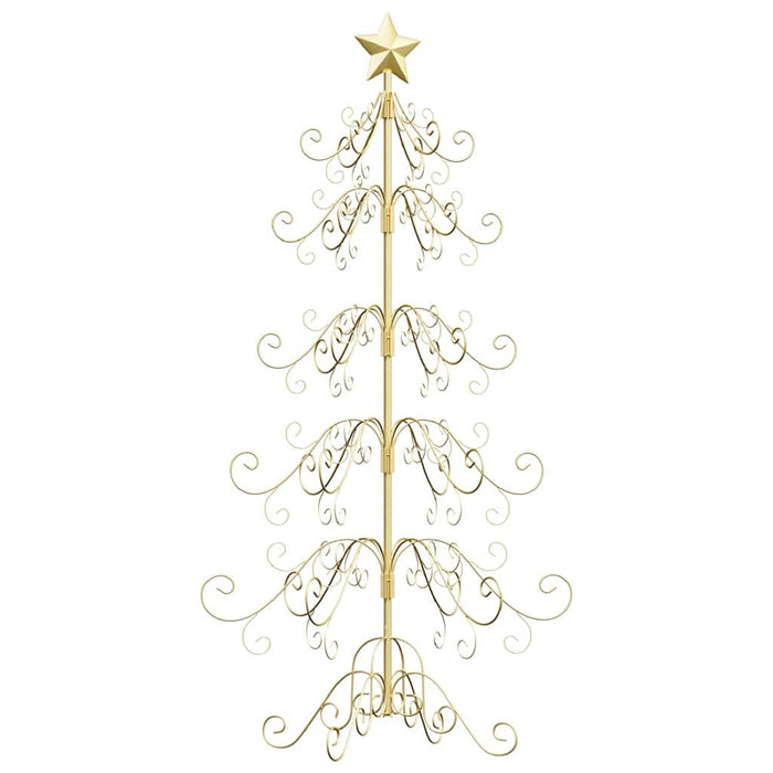 Albero di Natale in metallo con supporto Oro 150 cm 42019183