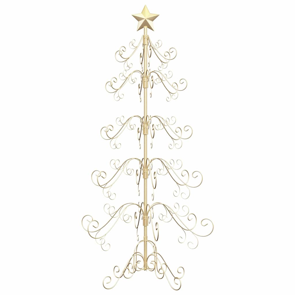 Albero di Natale in metallo con supporto Oro 150 cm 42019183