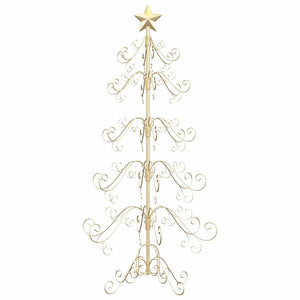 Albero di Natale in metallo con supporto Oro 150 cm 42019183