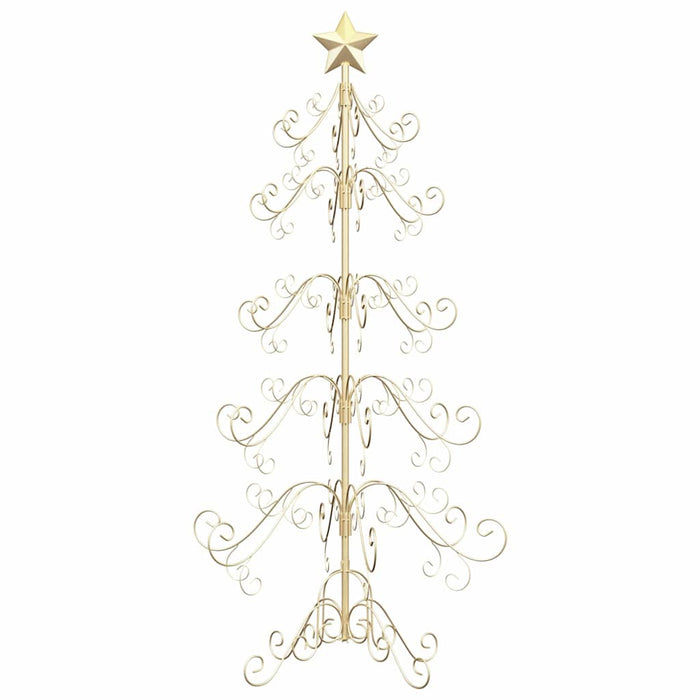Albero di Natale in metallo con supporto Oro 150 cm 42019183