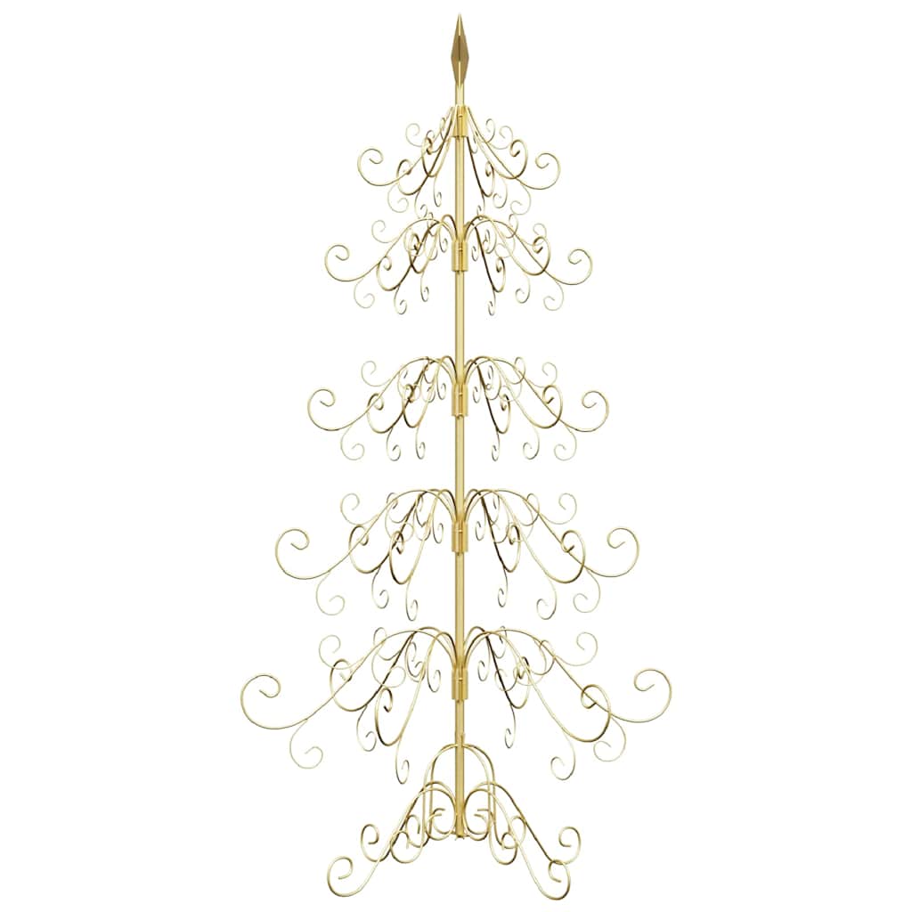Albero di Natale in metallo con supporto Oro 150 cm 42019183