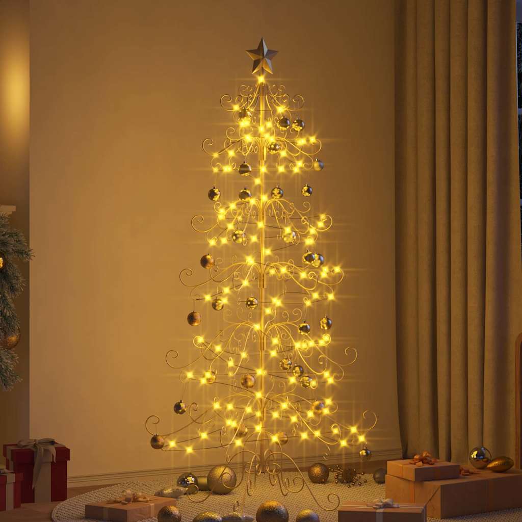 Albero di Natale in metallo con supporto Oro 180 cm 42019184