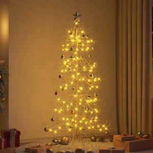 Albero di Natale in metallo con supporto Oro 180 cm 42019184