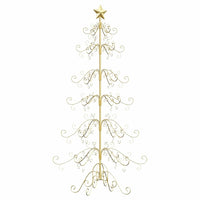 Albero di Natale in metallo con supporto-Decorazioni natalizie Oro 180 cm 885233