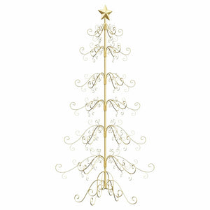 Albero di Natale in metallo con supporto-Decorazioni natalizie Oro 180 cm 885233